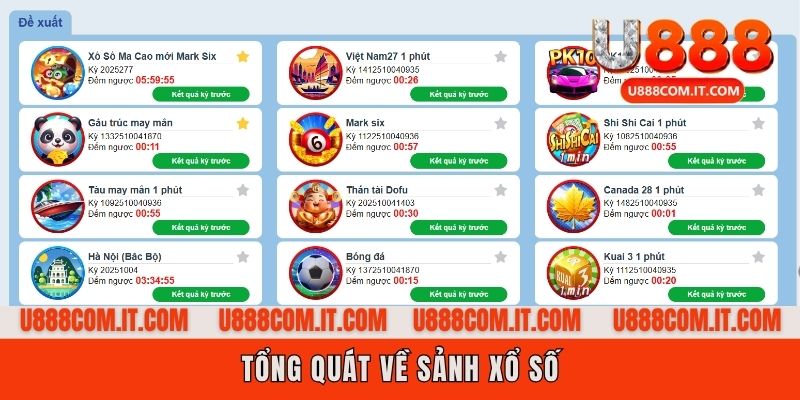 Đôi nét về xổ số U888